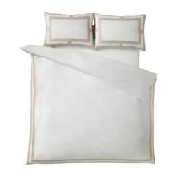 Rackhams So Soft Mono Panel Duvet Cover Set Natural - Double - Natural - thumbnail 5