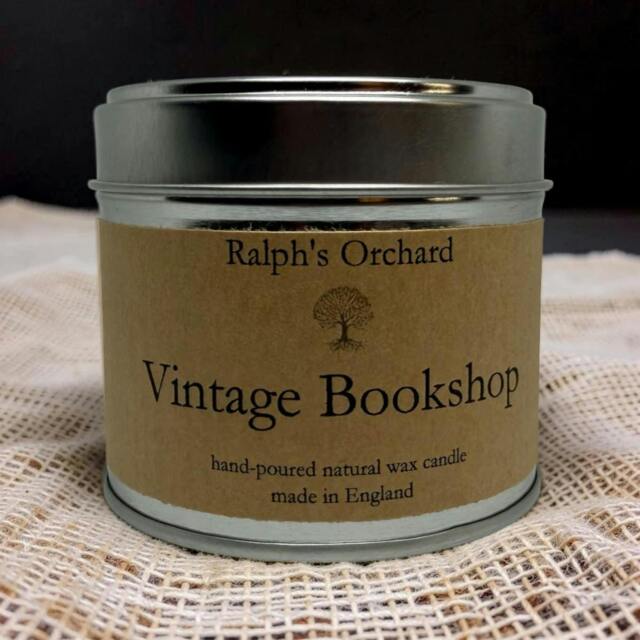 Rackhams Vintage Bookshop Scented Candle - Silver Tin - image 1