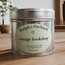 Rackhams Vintage Bookshop Scented Candle - Silver Tin - thumbnail 2