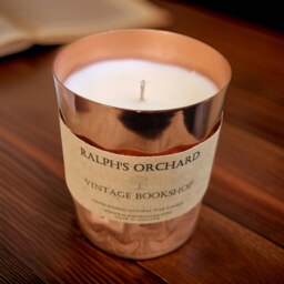 Rackhams Vintage Bookshop Scented Candle - Silver Tin - thumbnail 5