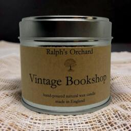 Rackhams Vintage Bookshop Scented Candle - Silver Tin - thumbnail 1