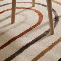 Rackhams Adventures Kids Rainbow Cream & Multicolour Rug - 120X170 cm - thumbnail 5