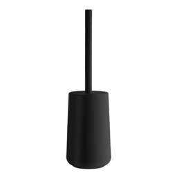 Rackhams Black Plastic Freestanding Toilet Brush and Holder