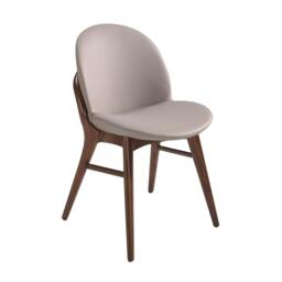Rackhams Dark Mink Leatherette Chair 4107 - thumbnail 1