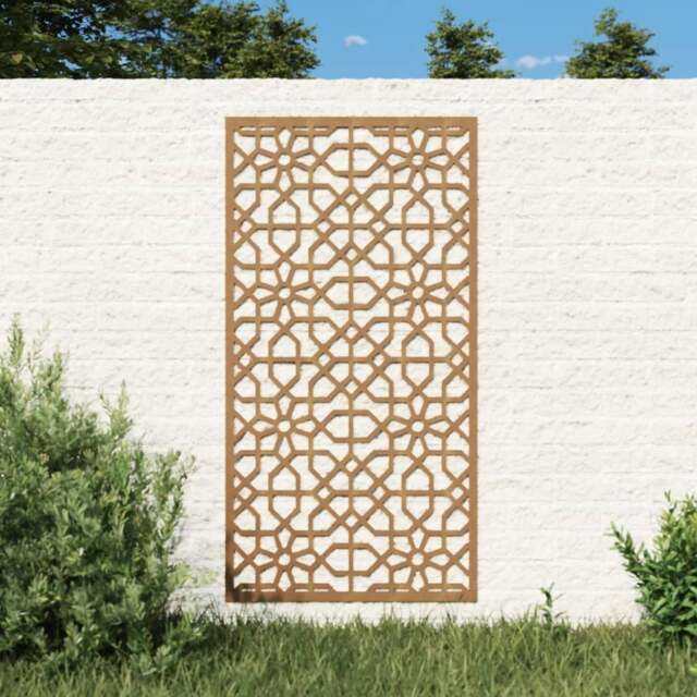 Rackhams Garden Wall Decoration 105x55 cm Corten Steel Moorish Design - image 1