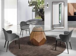 Rackhams Dark Grey Fabric and Leatherette Chair 4102 - thumbnail 4