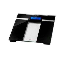 Rackhams Weight Watchers Ultra Slim Glass Electronic Body Analyser Bathroom Scale - Body Analyser Scale - Black - thumbnail 3