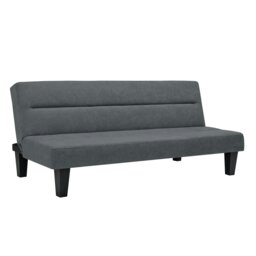 Rackhams Kebo Sofa Bed Sofa in Velvet Grey - Grey - thumbnail 2