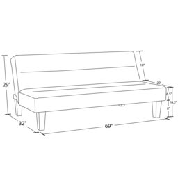Rackhams Kebo Sofa Bed Sofa in Velvet Grey - Grey - thumbnail 4