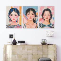 Rackhams Boho Wall Art - Set of 3 Boho Women Wall art Prints - A2 16.54 x 23.39 in / 42 x 59.4 cm - Satin Photo paper 280 gsm - Unframed - thumbnail 5