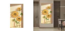 Rackhams Sunflowers Leaves Framed Wall Art Print Multiple Size - 140*70cm - thumbnail 5