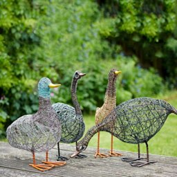 Rackhams Guska the Standing Duck Wire Garden Ornament - Metal - thumbnail 3