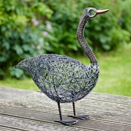 Rackhams Guska the Standing Duck Wire Garden Ornament - Metal