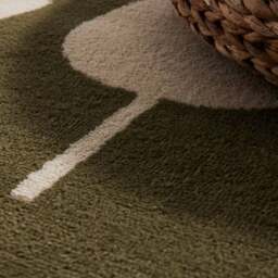 Rackhams Adventures Kids Green Rug – Lovely Leaves - 160X235 cm - thumbnail 4