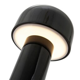 Rackhams Gloss Black Modern Mushroom Style Rechargeable LED Touch Dimmable Table Lamp - thumbnail 3