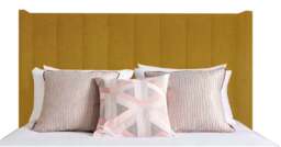 Rackhams Poppy Double Headboard - Saffron - Saffron - thumbnail 2