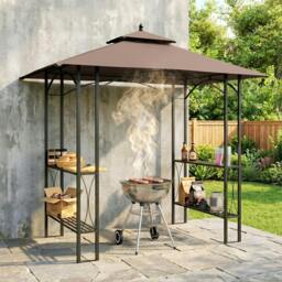 Rackhams 2.5x1.5m BBQ Tent Canopy Patio Outdoor Awning Gazebo Party Sun Shelter - thumbnail 1