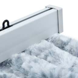 Rackhams Insect Curtain White and Grey 90x200 cm Chenille - thumbnail 4