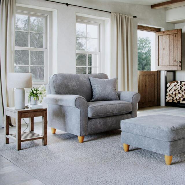 Rackhams Abingdon Snuggle Chair - Anthracite - image 1
