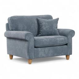 Rackhams Abingdon Snuggle Chair - Anthracite - thumbnail 3
