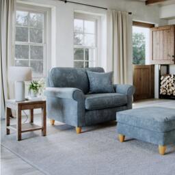 Rackhams Abingdon Snuggle Chair - Anthracite - thumbnail 2