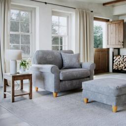 Rackhams Abingdon Snuggle Chair - Anthracite - thumbnail 1