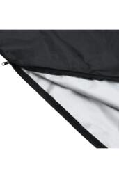 Rackhams 0.72m W x 2.61m H Outdoor Waterproof Banana Umbrella Parasol Cover - Black - One Size - thumbnail 3