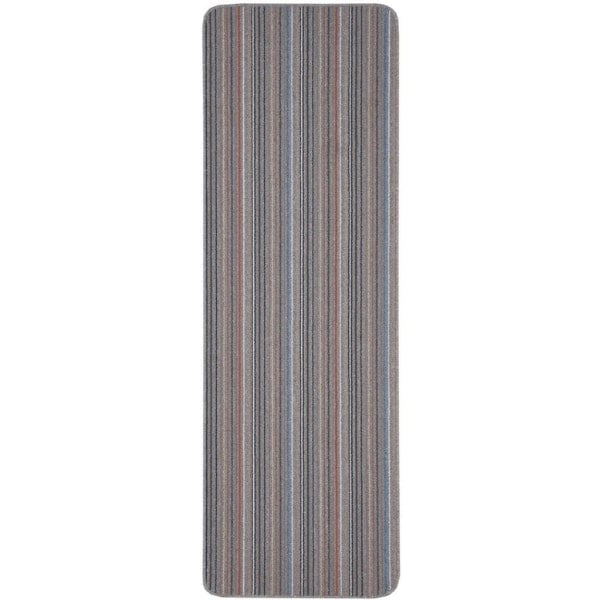 Rackhams Stockholm Grey/Clay Washable Mat - 67X200 cm - image 1