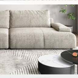 Rackhams Hank L10 Two Seater, Three Seater Sofa, Linen - Ottoman ( Can't be sold separately. ) - Light Grey - thumbnail 6