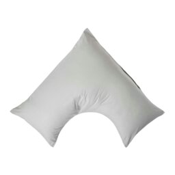 Rackhams Egyptian Cotton V Shaped Pillowcase 200 TC - Silver Grey - thumbnail 1