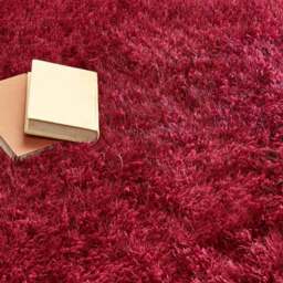 Rackhams Extravagance Wine Red Shaggy Rug - 120X170 cm - thumbnail 3