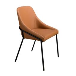 Rackhams Orange Leatherette Chair 4161 - thumbnail 1