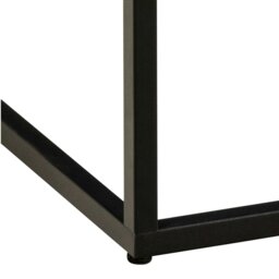 Rackhams Barossa Coffee Table with Black Marble Effect Top & Black Steel Base 60cm - 1 - Black - Black - thumbnail 6