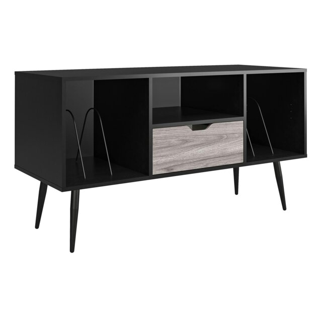 Rackhams Copley TV-Stand with 1 Drawer Black/Oak - Black - image 1