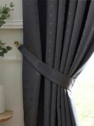 Rackhams Adi Lined Ring Top Eyelet Curtains - Beige - 168cm width x 137cm drop - thumbnail 4