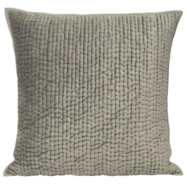 Rackhams Brooklands Cushion Cover - Silver - 55x55cm - Silver - 55% Viscose/45% Cotton