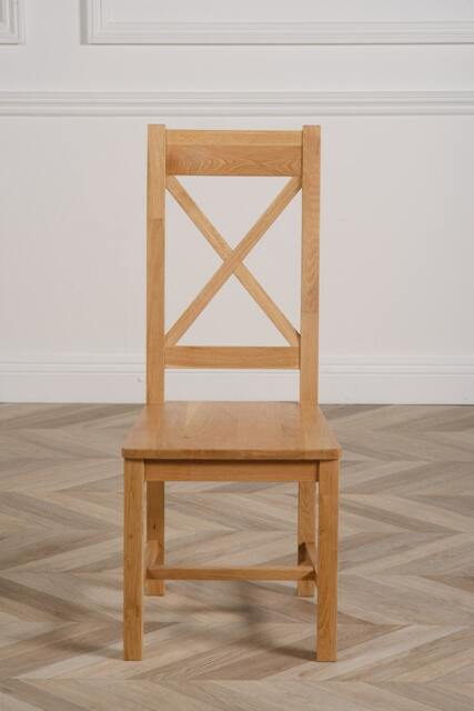 Rackhams Berkeley Solid Oak Dining Chair - Brown - 1 - Oak - image 1