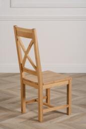 Rackhams Berkeley Solid Oak Dining Chair - Brown - 1 - Oak - thumbnail 5