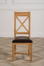Rackhams Berkeley Solid Oak Dining Chair - Brown - 1 - Oak - thumbnail 6