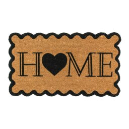 Rackhams Eco-Friendly Latex Backed Coir Entrance Doormat, 40x70cm - Scalloped Home - 1 - Brown - thumbnail 2