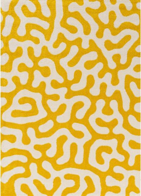 Rackhams Joli Doodle Yellow & White Rug - 200X290 cm - image 1