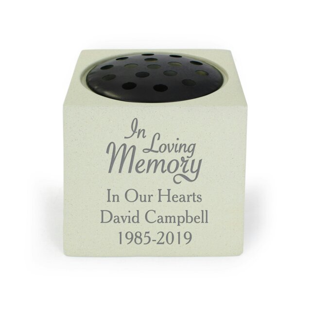 Rackhams Personalised In Loving Memory Vase Garden Ornament - image 1