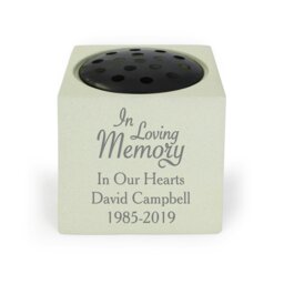 Rackhams Personalised In Loving Memory Vase Garden Ornament