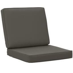 Rackhams Outdoor Seat and Back Cushion Set Replacement Cushions, Dark Grey - thumbnail 2