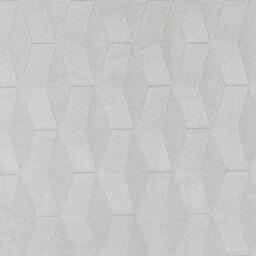 "Rackhams Grey Geometric Velvet Embossed Thermal Room Darkening Curtains for Bedroom & Living Room - 66"" (168cm) Width x 72"" (183cm) Drop" - thumbnail 4
