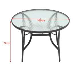 Rackhams 2 Person Patio Garden Dining Set with Solar LED Umbrella - thumbnail 6