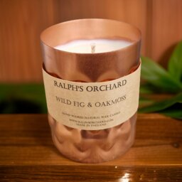 Rackhams Wild Fig & Oakmoss Scented Candle - Decorative Copper - thumbnail 5