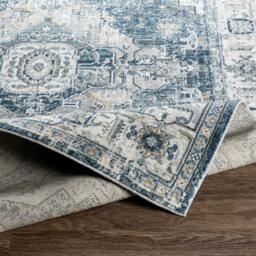 Rackhams Jolie-Vintage Grey Blue Brown Black Traditional Boho Rug - 140 x 200 cm - thumbnail 4