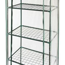 Rackhams Mini Greenhouse 4 Tier with Plastic Cover - thumbnail 5