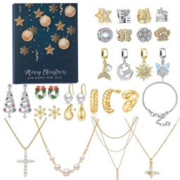 Rackhams Christmas Golden Jewelry DIY Advent Calendar - Style 3